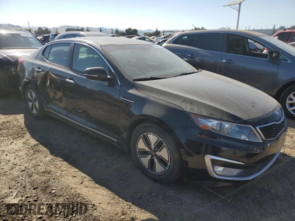 2013 Kia Optima Hybrid LX with VIN KNAGM4AD9D5038750, listed as a Copart auction lot 66559214 with 105,928 mi miles. Bid and sale history available at carsss.com. Image 4.