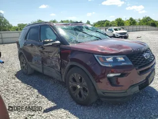 2018 Ford Explorer Sport with VIN 1FM5K8GT0JGA23474, listed as a Copart auction lot 58195045 with 149,965 mi miles and Salvage title. Bid and sale history available at DreamBid. Image 4.