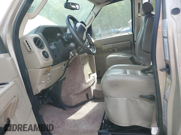 2013 Ford Econoline Cargo Commercial with VIN 1FTNE1EL3DDA02131, listed as a Copart auction lot 54057485 with 63,630 mi miles and Salvage title. Bid and sale history available at DreamBid. Image 7.