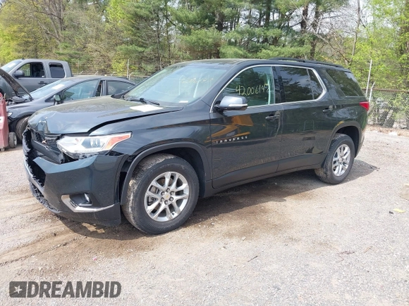 2019 Chevrolet Traverse LT Cloth with VIN 1GNEVGKW6KJ292498, listed as a IAAI auction lot 42006147 with 26,724 mi miles. Bid and sale history available at carsss.com. Image 2.