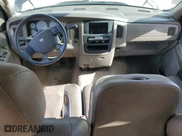 2005 Dodge Ram 2500 SLT with VIN 3D7KR28C65G708240, listed as a Copart auction lot 44208785 with 0 mi miles and Salvage Title. Bid and sale history available at carsss.com. Image 8.