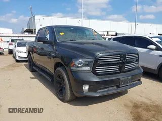 2016 Ram 1500 Sport with VIN 1C6RR6MT9GS383284, listed as a IAAI auction lot 41537068 with 1 mi miles. Bid and sale history available at carsss.com. Image 1.