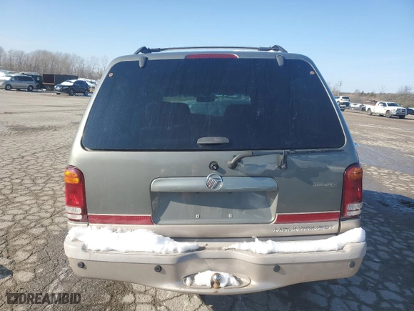 2001 Mercury Mountaineer with VIN 4M2ZU86P31UJ00676, listed as a Copart auction lot 82752844 with 160,886 mi miles and Salvage Title. Bid and sale history available at carsss.com. Image 6.