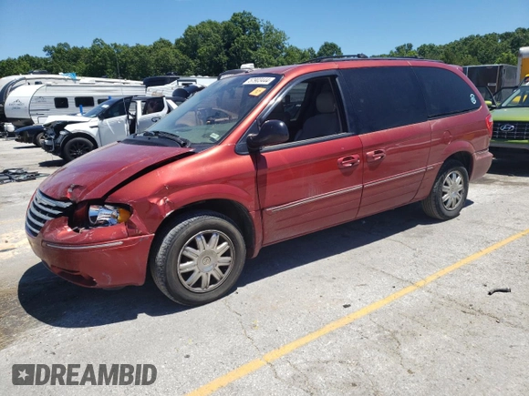 2007 Chrysler Town & Country LWB Limited with VIN 2A8GP64L87R206824, listed as a Copart auction lot 57903444 with 189,951 mi miles and Salvage Title. Bid and sale history available at carsss.com. Image 1.