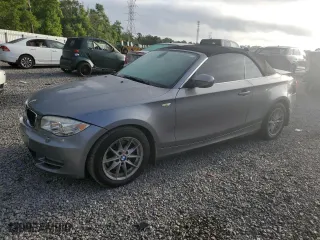 2011 BMW 1 Series 128i with VIN WBAUN1C58BVH83221, listed as a Copart auction lot 51919215 with 0 mi miles and Salvage Title. Bid and sale history available at carsss.com. Image 1.