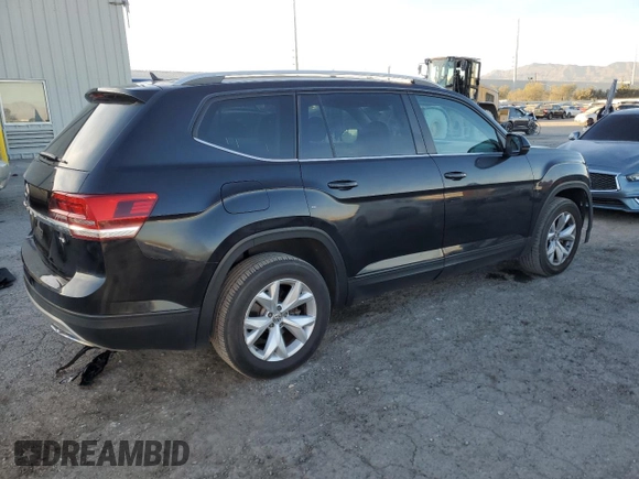 2018 Volkswagen Atlas S z VIN 1V2AP2CA2JC599322, wystawiony jako Copart lot #85082854 z przebiegiem 144 813 mil mil oraz Szkoda całkowita • Salvage title. Historia ofert i sprzedaży dostępna na DreamBid. Obrazek 3.