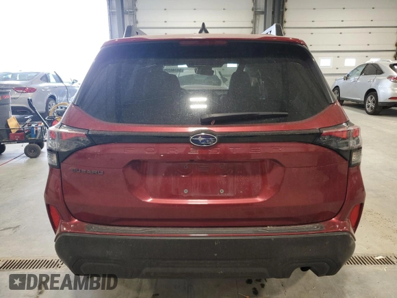 2025 Subaru Forester Premium with VIN JF2SLDDC8SH431025, listed as a Copart auction lot 54746375 with 15,502 mi miles and Salvage title. Bid and sale history available at DreamBid. Image 6.