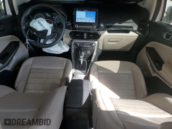 2019 Ford EcoSport Titanium with VIN MAJ3S2KE7KC297903, listed as a Copart auction lot 45854425 with 77,788 mi miles and Salvage Title. Bid and sale history available at DreamBid. Image 8.