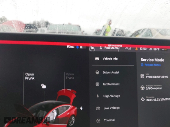 2018 Tesla Model 3 Long Range Battery z VIN 5YJ3E1EB7JF135199, wystawiony jako IAAI lot #41580853 z przebiegiem 131 774 mil mil oraz . Historia ofert i sprzedaży dostępna na DreamBid. Obrazek 17.