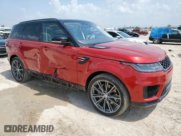 2018 Land Rover Range Rover Sport HSE with VIN SALWR2RV7JA189373, listed as a Copart auction lot 62387415 with 44,247 mi miles and Salvage title. Bid and sale history available at DreamBid. Image 4.