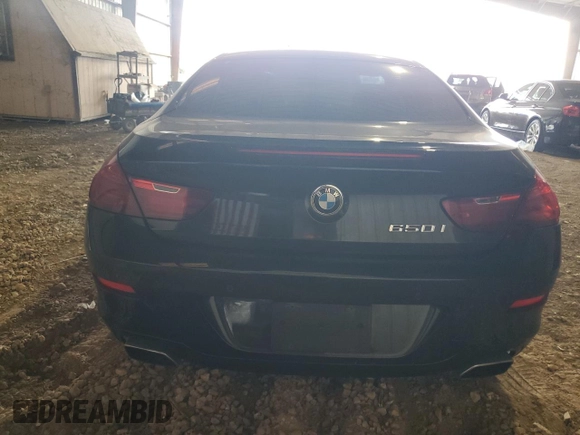 2013 BMW 6 Series 650i with VIN WBAYM9C50DDW20054, listed as a Copart auction lot 71563434 with 83,640 mi miles and Salvage Title. Bid and sale history available at carsss.com. Image 6.
