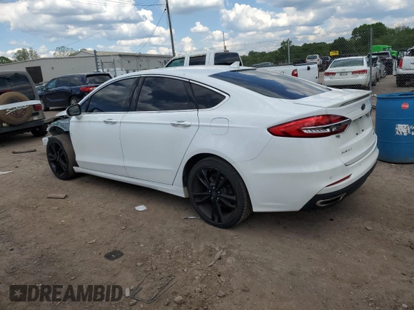 2020 Ford Fusion Titanium with VIN 3FA6P0D96LR152177, listed as a Copart auction lot 56161505 with 87,584 mi miles and Salvage title. Bid and sale history available at DreamBid. Image 2.