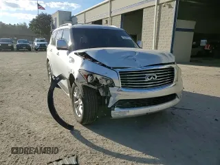 2011 Infiniti QX56 7-passenger with VIN JN8AZ2NE3B9005965, listed as a Copart auction lot 79526624 with 169,888 mi miles and Salvage Title. Bid and sale history available at carsss.com. Image 11.