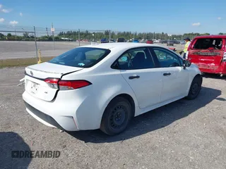 2020 Toyota Corolla LE with VIN 5YFEPRAE5LP078994, listed as a IAAI auction lot 41888292 with 92,563 mi miles. Bid and sale history available at carsss.com. Image 4.