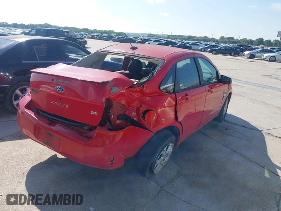 2008 Ford Focus SE with VIN 1FAHP35N18W138231, listed as a IAAI auction lot 42303312 with 174,808 mi miles and . Bid and sale history available at DreamBid. Image 4.
