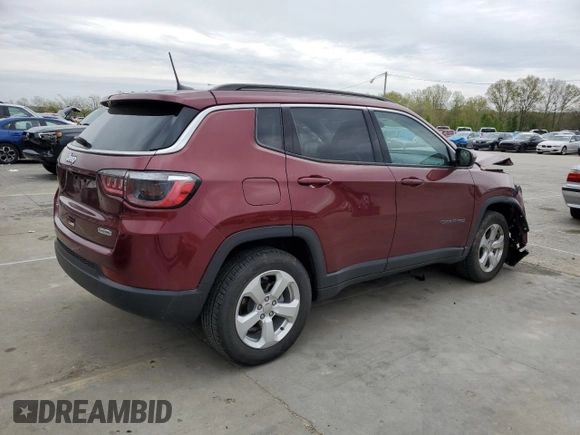 2021 Jeep Compass Latitude z VIN 3C4NJDBB4MT593377, wystawiony jako Copart lot #53428805 z przebiegiem 69 453 mil mil oraz Szkoda całkowita • Salvage title. Historia ofert i sprzedaży dostępna na DreamBid. Obrazek 3.