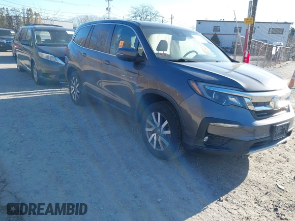 2019 Honda Pilot EX-L with VIN 5FNYF6H5XKB051708, listed as a IAAI auction lot 41270729 with 75,094 mi miles. Bid and sale history available at carsss.com. Image 1.