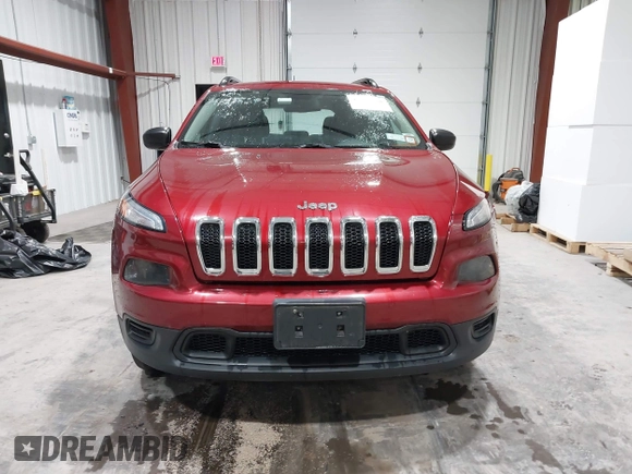 2015 Jeep Cherokee Sport with VIN 1C4PJMAB8FW719652, listed as a IAAI auction lot 41475308 with 247,960 mi miles. Bid and sale history available at carsss.com. Image 12.