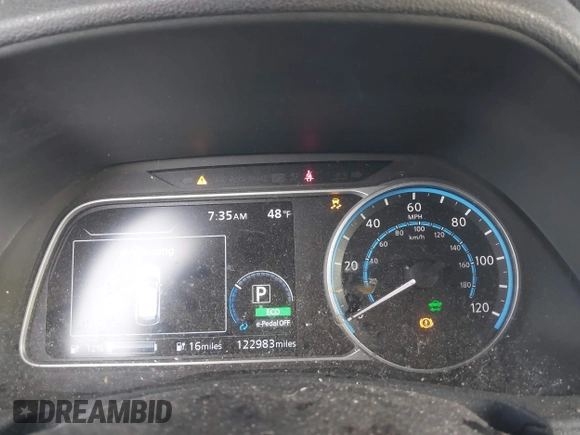 2018 Nissan LEAF S with VIN 1N4AZ1CP6JC303184, listed as a IAAI auction lot 41840462 with 122,983 mi miles and . Bid and sale history available at DreamBid. Image 7.