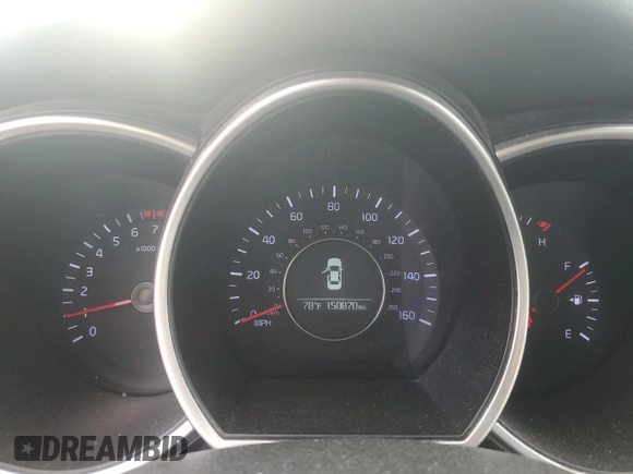 2014 Kia Optima LX with VIN 5XXGM4A78EG345272, listed as a Copart auction lot 55473895 with 150,870 mi miles and Salvage title. Bid and sale history available at DreamBid. Image 9.