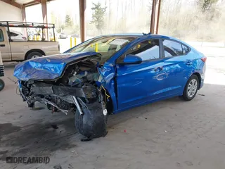 2017 Hyundai Elantra SE with VIN KMHD74LF5HU095093, listed as a IAAI auction lot 41957451 with 75,760 mi miles. Bid and sale history available at carsss.com. Image 18.