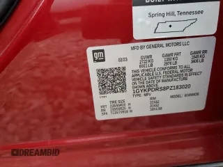 2023 Cadillac XT6 AWD Premium Luxury с VIN 1GYKPDRS8PZ183020, выставлен на аукционе Copart как лот 49917685 с пробегом 43 436 миль миль и На запчасти • Non repairable. История ставок и продаж доступна на DreamBid. Изображение 13.