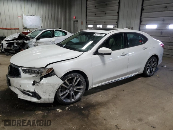 2020 Acura TLX w/Technology Pkg with VIN 19UUB2F42LA005153, listed as a Copart auction lot 45450695 with 80,537 mi miles and Clean Title. Bid and sale history available at carsss.com. Image 1.