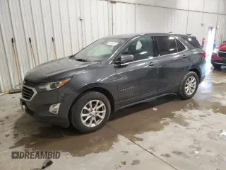2020 Chevrolet Equinox LT with VIN 3GNAXUEV7LL257652, listed as a Copart auction lot 52985845 with 59,548 mi miles and Salvage Title. Bid and sale history available at DreamBid. Image 1.