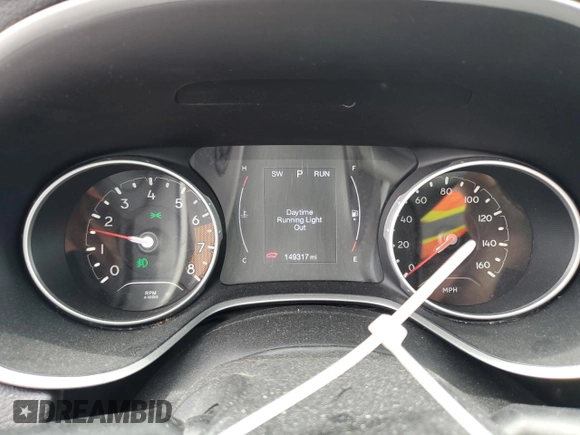 2018 Jeep Compass Latitude with VIN 3C4NJDBB2JT177663, listed as a Copart auction lot 64429065 with 149,317 mi miles and Salvage title. Bid and sale history available at DreamBid. Image 9.