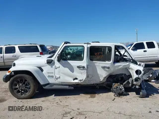 2021 Jeep Wrangler Unlimited Sahara with VIN 1C4JJXP62MW724232, listed as a IAAI auction lot 41716545 with 24,631 mi miles and . Bid and sale history available at DreamBid. Image 14.