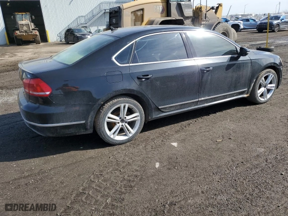 2012 Volkswagen Passat TDI SEL Premium with VIN 1VWCN7A33CC010716, listed as a Copart auction lot 49254575 with 215,147 mi miles and Clean Title. Bid and sale history available at carsss.com. Image 3.