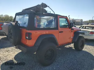 2018 Jeep Wrangler Sport with VIN 1C4GJXAG9JW282802, listed as a Copart auction lot 75557104 with 86,708 mi miles and Salvage Title. Bid and sale history available at carsss.com. Image 3.