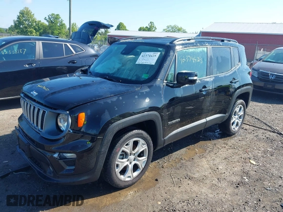 2022 Jeep Renegade Limited with VIN ZACNJDD11NPN71962, listed as a IAAI auction lot 42374425 with 40,223 mi miles and . Bid and sale history available at DreamBid. Image 2.