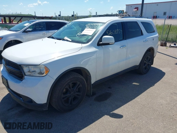 2013 Dodge Durango Crew with VIN 1C4RDJDG8DC664544, listed as a IAAI auction lot 42608957 with 202,564 mi miles and . Bid and sale history available at DreamBid. Image 17.