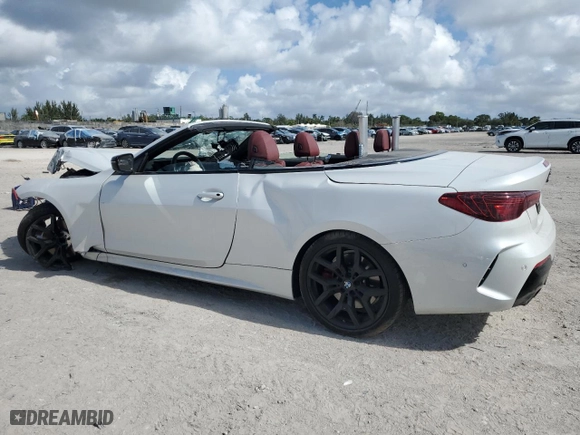 2025 BMW 4 Series 430i with VIN WBA33DB06SCS07578, listed as a Copart auction lot 43114995 with 5,169 mi miles and Salvage Title. Bid and sale history available at carsss.com. Image 2.