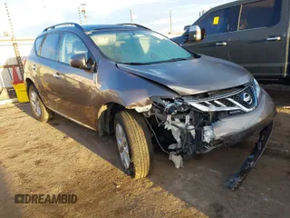 2011 Nissan Murano SL with VIN JN8AZ1MU4BW051986, listed as a IAAI auction lot 41652183 with 109,924 mi miles and . Bid and sale history available at carsss.com. Image 1.