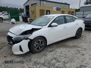 2025 Nissan Sentra SV z VIN 3N1AB8CVXSY298394, wystawiony jako Copart lot #56219755 z przebiegiem 3 480 mil mil oraz Szkoda całkowita • Salvage title. Historia ofert i sprzedaży dostępna na DreamBid. Obrazek 1.