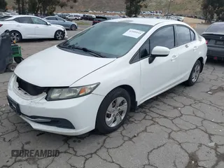 2014 Honda Civic Sedan LX with VIN 2HGFB2F50EH557224, listed as a IAAI auction lot 42105114 with 175,815 mi miles. Bid and sale history available at carsss.com. Image 19.