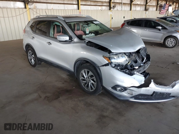 2015 Nissan Rogue SL z VIN 5N1AT2MV7FC850725, wystawiony jako Copart lot #54993195 z przebiegiem 98 804 mil mil oraz Szkoda całkowita • Salvage title. Historia ofert i sprzedaży dostępna na DreamBid. Obrazek 4.