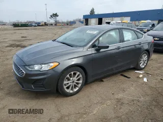 2020 Ford Fusion SE with VIN 3FA6P0HD7LR227693, listed as a Copart auction lot 52844465 with 53,361 mi miles and Salvage Title. Bid and sale history available at DreamBid. Image 1.