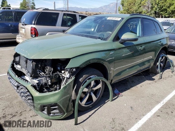 2022 Audi Q5 S line Premium Plus with VIN WA1EAAFY2N2012534, listed as a Copart auction lot 65381612 with 9,714 mi miles and . Bid and sale history available at DreamBid. Image 2.