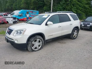 2008 GMC Acadia SLT2 z VIN 1GKEV33708J168815, wystawiony jako IAAI lot #42467145 z przebiegiem 133 241 mil mil oraz . Historia ofert i sprzedaży dostępna na DreamBid. Obrazek 2.