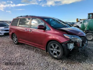 2015 Toyota Sienna SE with VIN 5TDXK3DC8FS688561, listed as a Copart auction lot 46541245 with 73,653 mi miles and Salvage Title. Bid and sale history available at carsss.com. Image 15.
