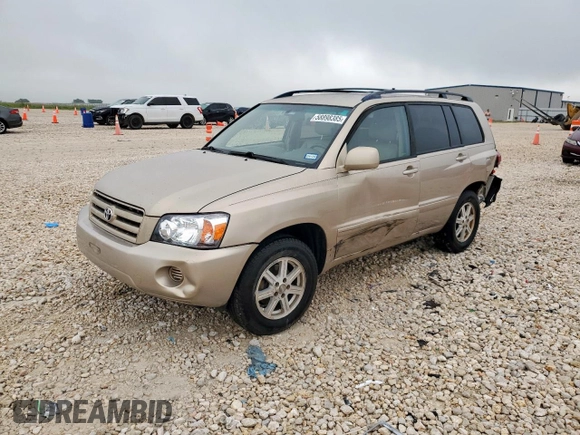 2004 Toyota Highlander z VIN JTEGP21A140022894, wystawiony jako Copart lot #58898385 z przebiegiem 252 007 mil mil oraz Szkoda całkowita • Salvage title. Historia ofert i sprzedaży dostępna na DreamBid. Obrazek 1.