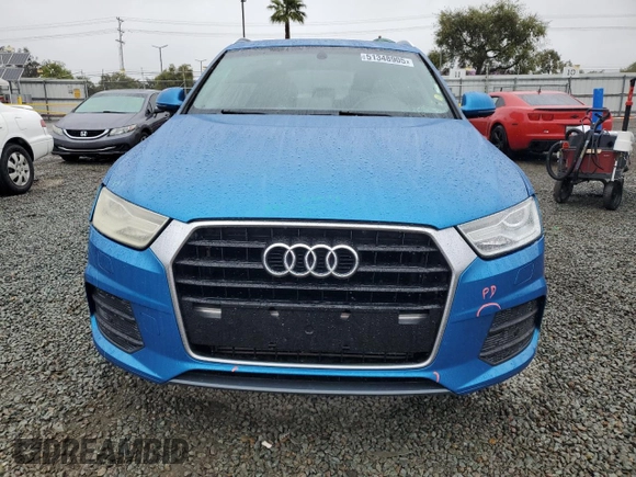 2016 Audi Q3 Premium Plus with VIN WA1BFCFS8GR006033, listed as a Copart auction lot 51348905 with 65,666 mi miles and Salvage Title. Bid and sale history available at carsss.com. Image 5.