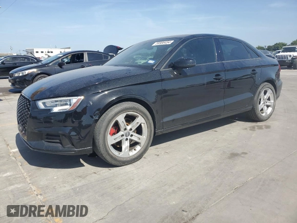2017 Audi A3 Sedan Premium with VIN WAUAUGFF8H1037670, listed as a Copart auction lot 59986454 with 93,356 mi miles and Salvage Title. Bid and sale history available at carsss.com. Image 1.
