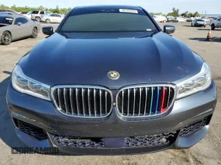 2016 BMW 7 Series 750i with VIN WBA7F0C57GGL99332, listed as a Copart auction lot 56144533 with 95,626 mi miles. Bid and sale history available at carsss.com. Image 5.