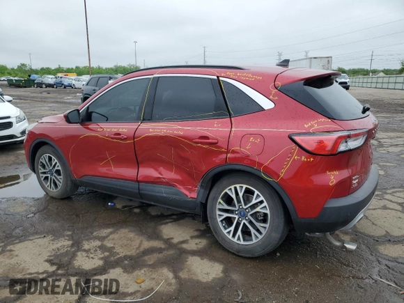 2020 Ford Escape SEL with VIN 1FMCU0H68LUA99184, listed as a Copart auction lot 57451135 with 43,123 mi miles and Salvage title. Bid and sale history available at DreamBid. Image 2.