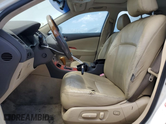 2007 Lexus ES 350 with VIN JTHBJ46G072003222, listed as a Copart auction lot 53726155 with 238,955 mi miles and Salvage Title. Bid and sale history available at carsss.com. Image 7.