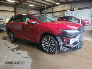 2024 Lexus RX 350 z VIN 2T2BAMBA1RC043795, wystawiony jako Copart lot #61190095 z przebiegiem 5 104 mil mil oraz Szkoda całkowita • Salvage title. Historia ofert i sprzedaży dostępna na DreamBid. Obrazek 4.